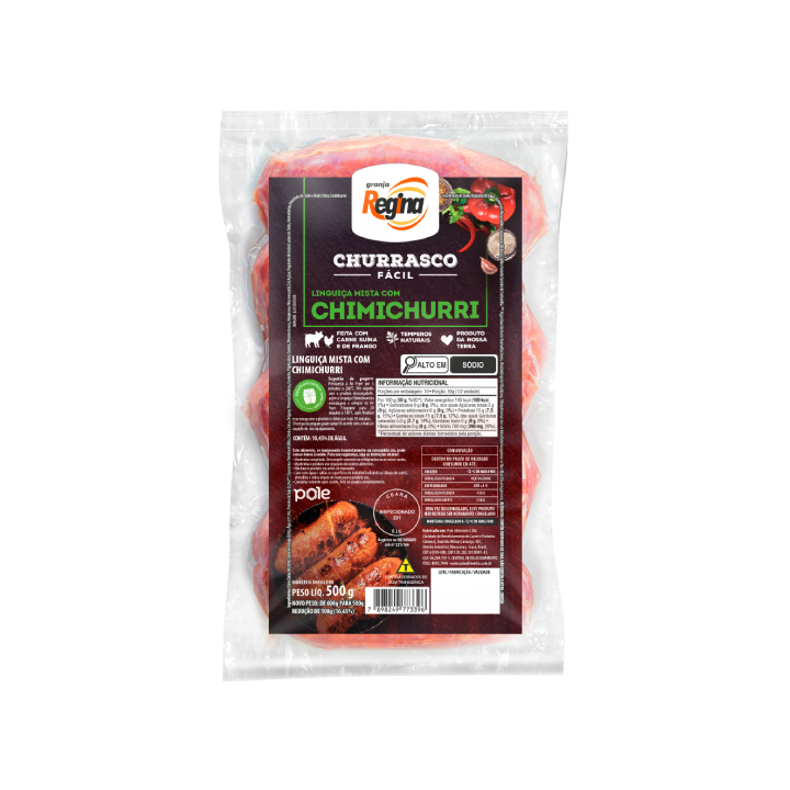 Linguiça Chimichurri Cong 500g - Churrasco Fácil